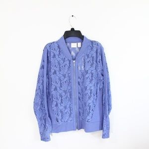 Chico's Collection Lace Jacket New women Coat Small sz 0